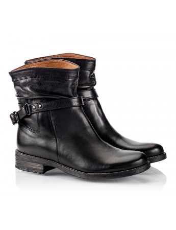 fratelli-karida-black-nappa-leather-low-top-biker-boots-round-toeline-buckle-straps-flat-1