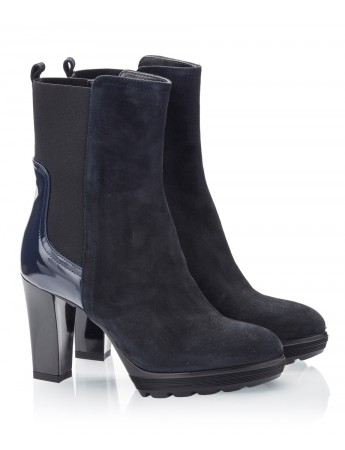fratelli-karida-suede-patnent-leather-high-heel-ankle-boots-elastic-side-booties-blue-1